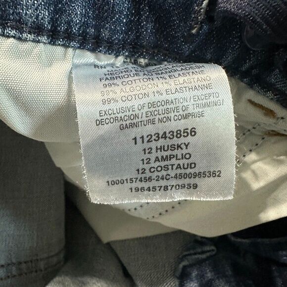 Wrangler Boys Blue Denim Adjustable Waist Classic Boot 12 Husky - Picture 5 of 5